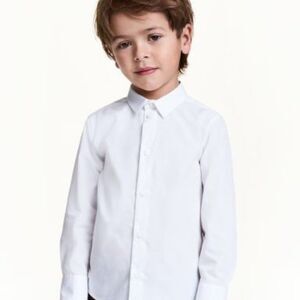 H&m White Cotton Dress Shirt